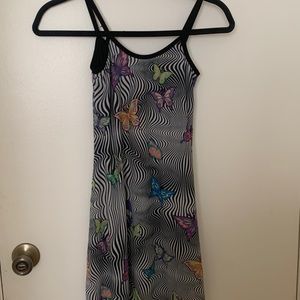 Y2k Rave butterfly mini dress